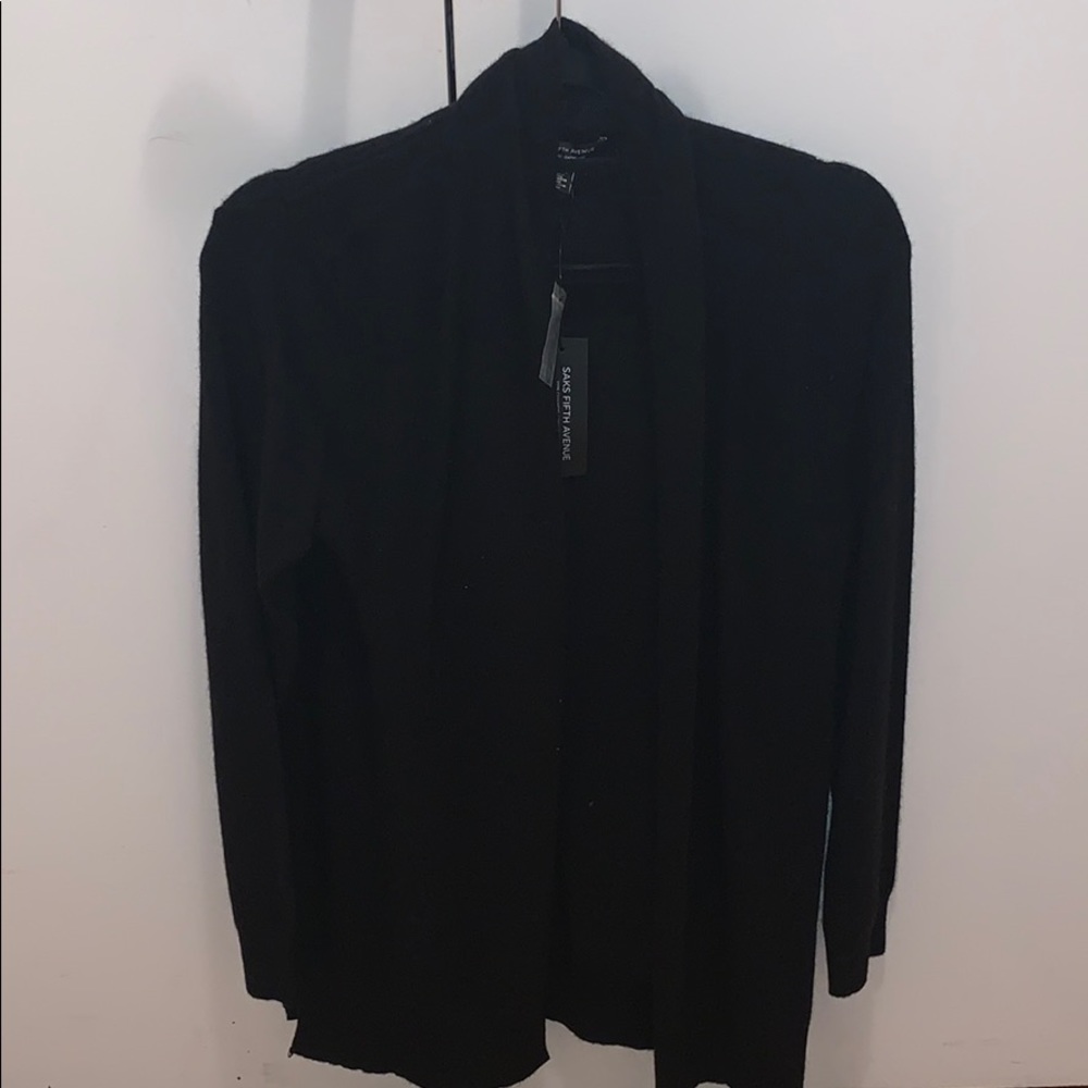 Saks fifth Avenue cashmere black cardigan